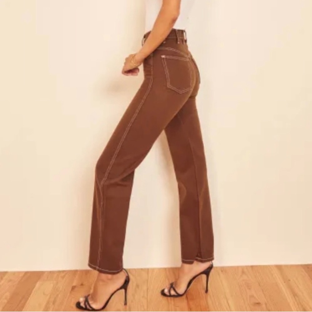 Reformation Cowboy jeans in brown